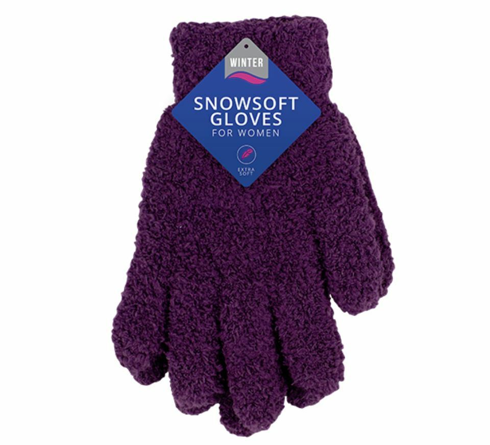 Ladies Womens Super Soft Warm Cosy Thermal Winter Gloves Snowsoft One Size Ladies Womens Super Soft Warm Cosy Thermal Winter Gloves Snowsoft One Size